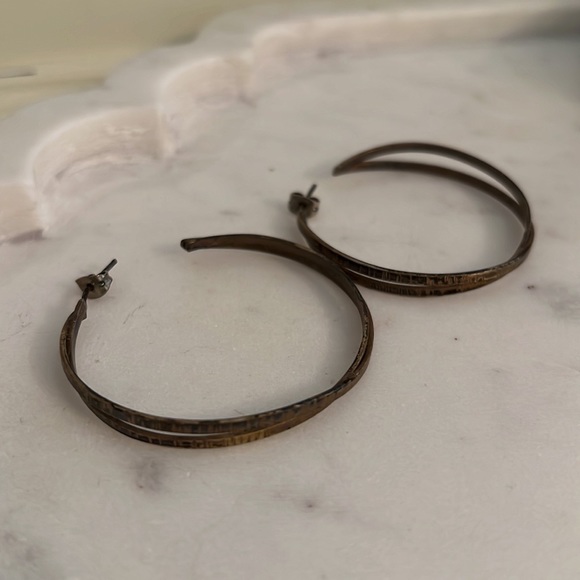 Dangle Hoop Boutique Earrings - Picture 3 of 6